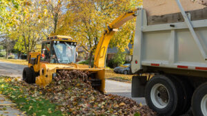 Trackless Leaf Loader